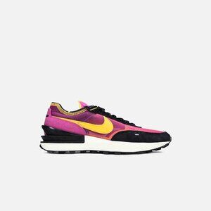 Nike Boy's Fuchsia University Gold Waffle One Athletic Running Shoes Size 6.5Y